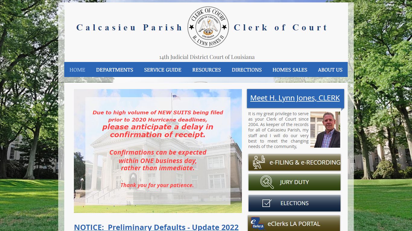 HOME | Calclerk - Calcasieu Parish Clerk of Court